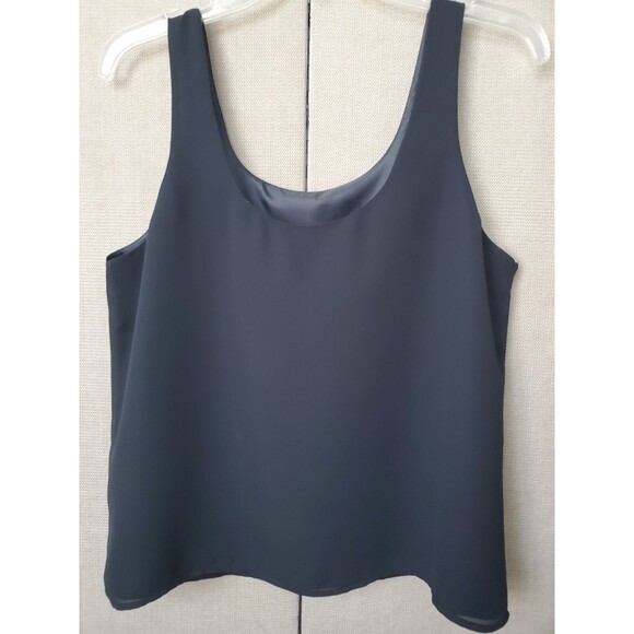 Adrianna Papell Evening Essentials Black Tank Top Lined Size LP - Picture 2 of 4